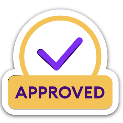 Tick of approval icon